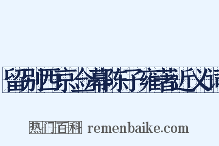 留别西京佥幕陈子雍著近义词是什么意思的图片